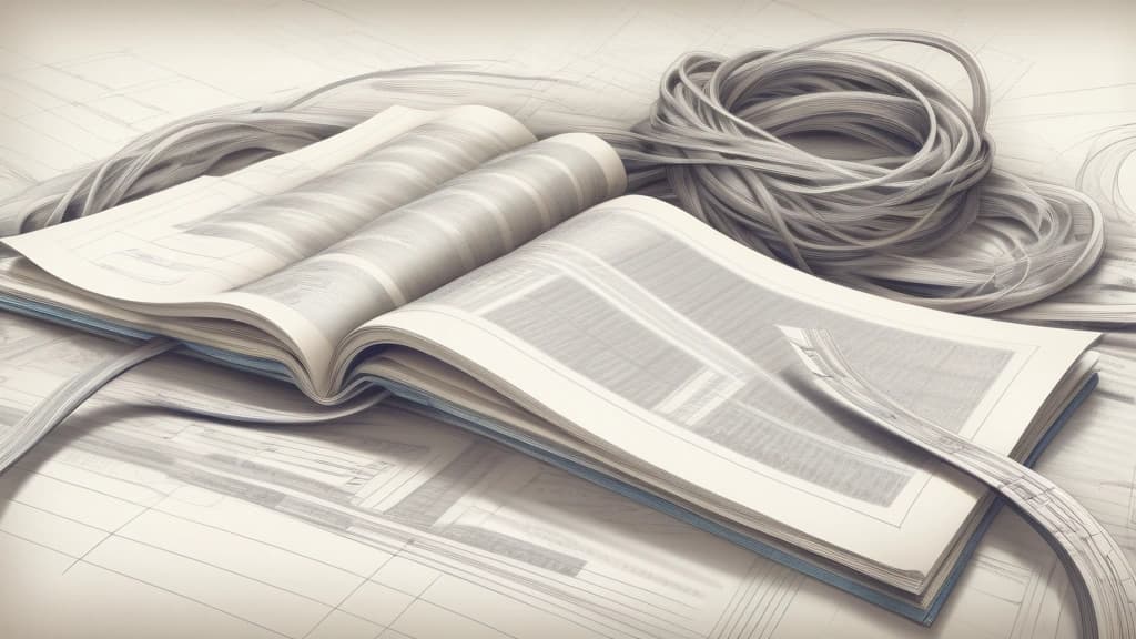 A pencil sketch depicting a complex, tangled knot of business paperwork and ledgers transforming into a streamlined, flowing digital interface, with subtle African patterns woven into the background. No text, no logos.
