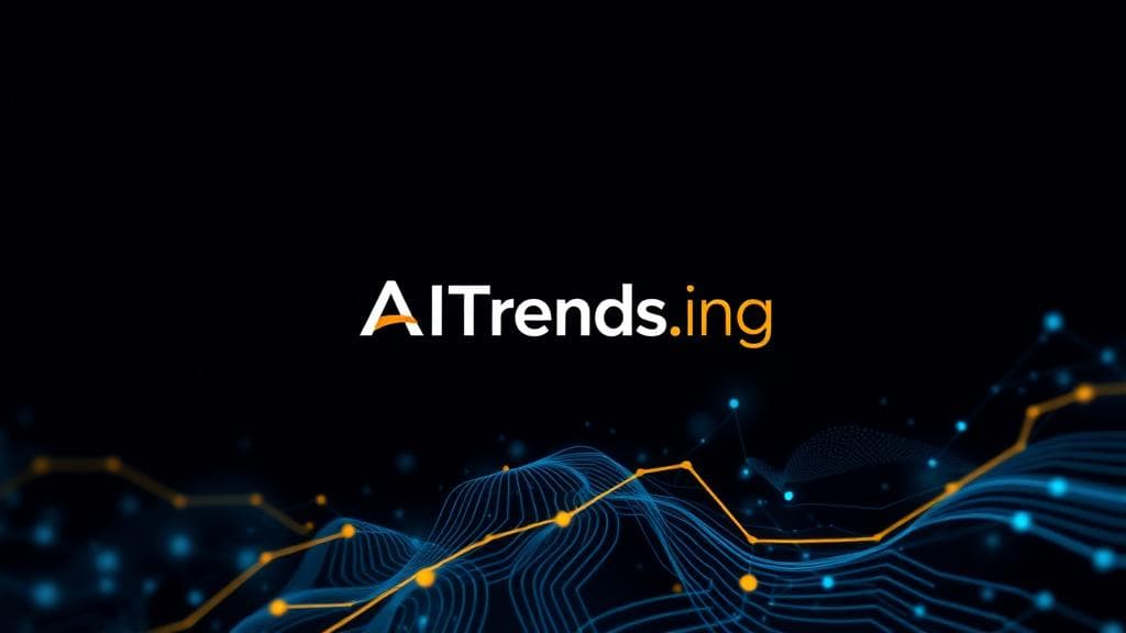 A sleek, modern tech illustration featuring the AITrends.ng brand identity, with subtle electric blue and gold accents against a dark background. The image should convey innovation and digital transformation, possibly with abstract representations of code, data, or AI neural networks. Focus on a clean, professional style reminiscent of TechCrunch AI, with no visible text in the image.